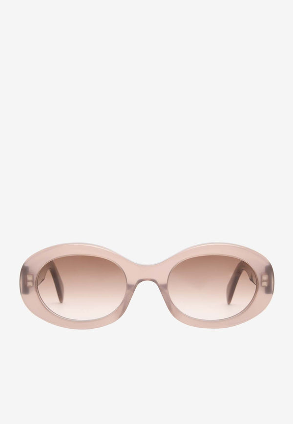 Triomphe Oval-Shape Sunglasses