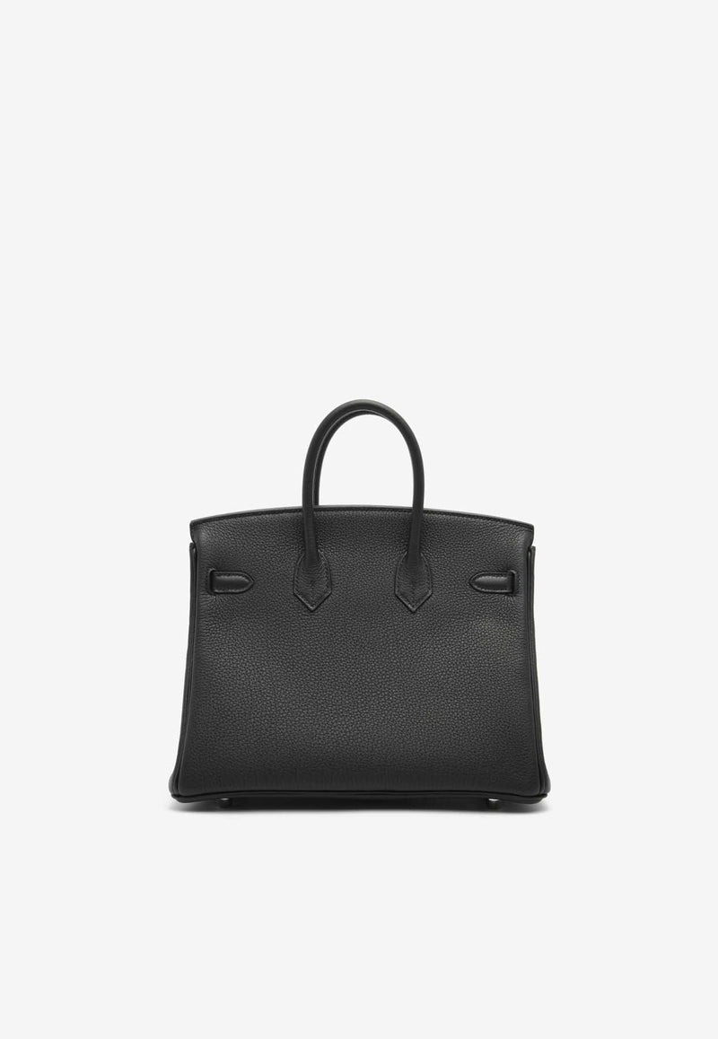 Birkin 25 in Black Togo Leather with Palladium Hardware