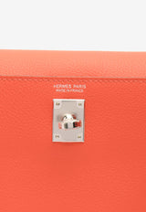 Kelly Danse in Orange Field Evercolor Leather with Palladium Hardware