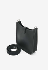 Mini Evelyne 16 Amazone in Black Clemence Leather with Palladium Hardware