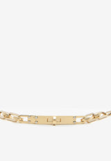 Kelly PM Chaine Double Bracelet in Gold and 6 Diamonds