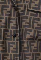 FF Pattern Silk Pajama Set