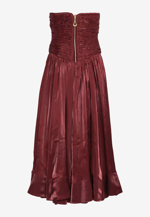 Regent Strapless Midi Dress