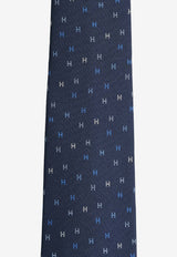 H Scintillant Silk Twill Tie