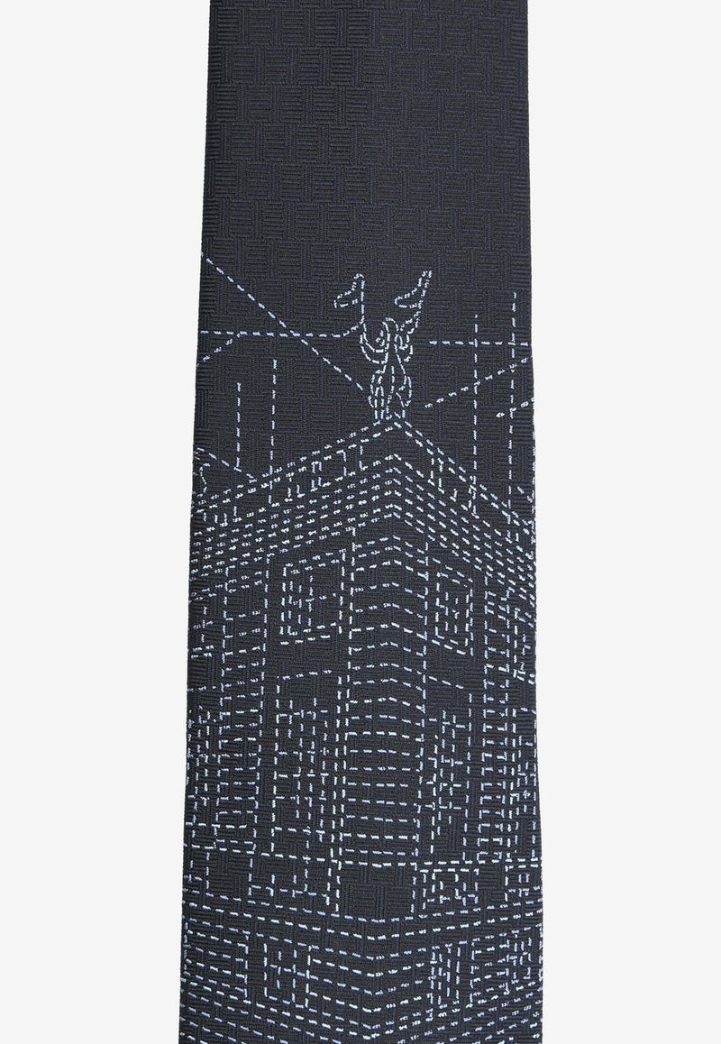 Pique Sellier Silk Tie