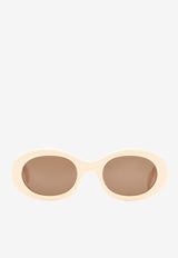 Triomphe Oval Sunglasses