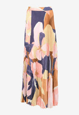 Romance Maxi Plisse Floral Skirt