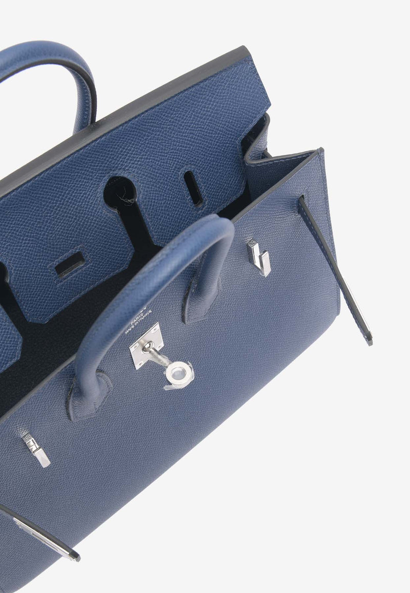 Birkin 25 Sellier in Bleu Navy Epsom Leather with Palladium Hardware