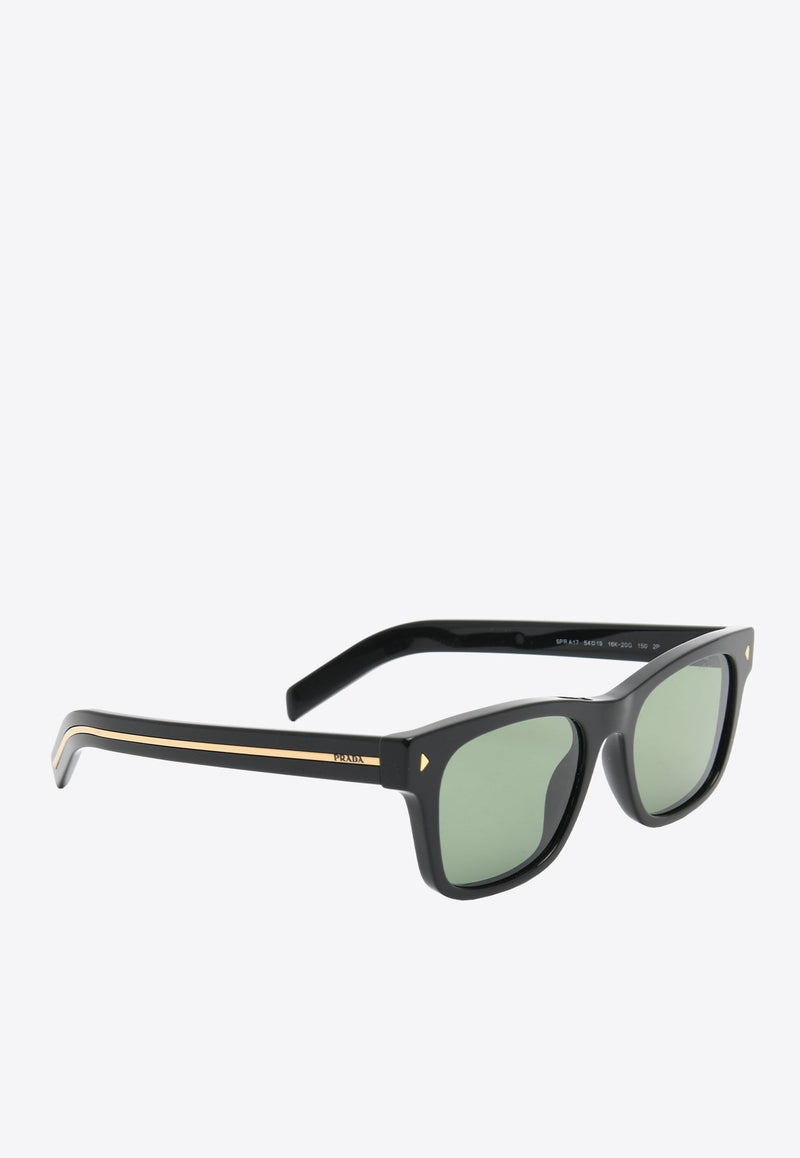 Rectangular Logo Sunglasses