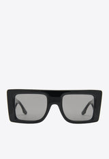 B Buckle Square Sunglasses