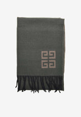 4G Monogram Wool Fringed Scarf