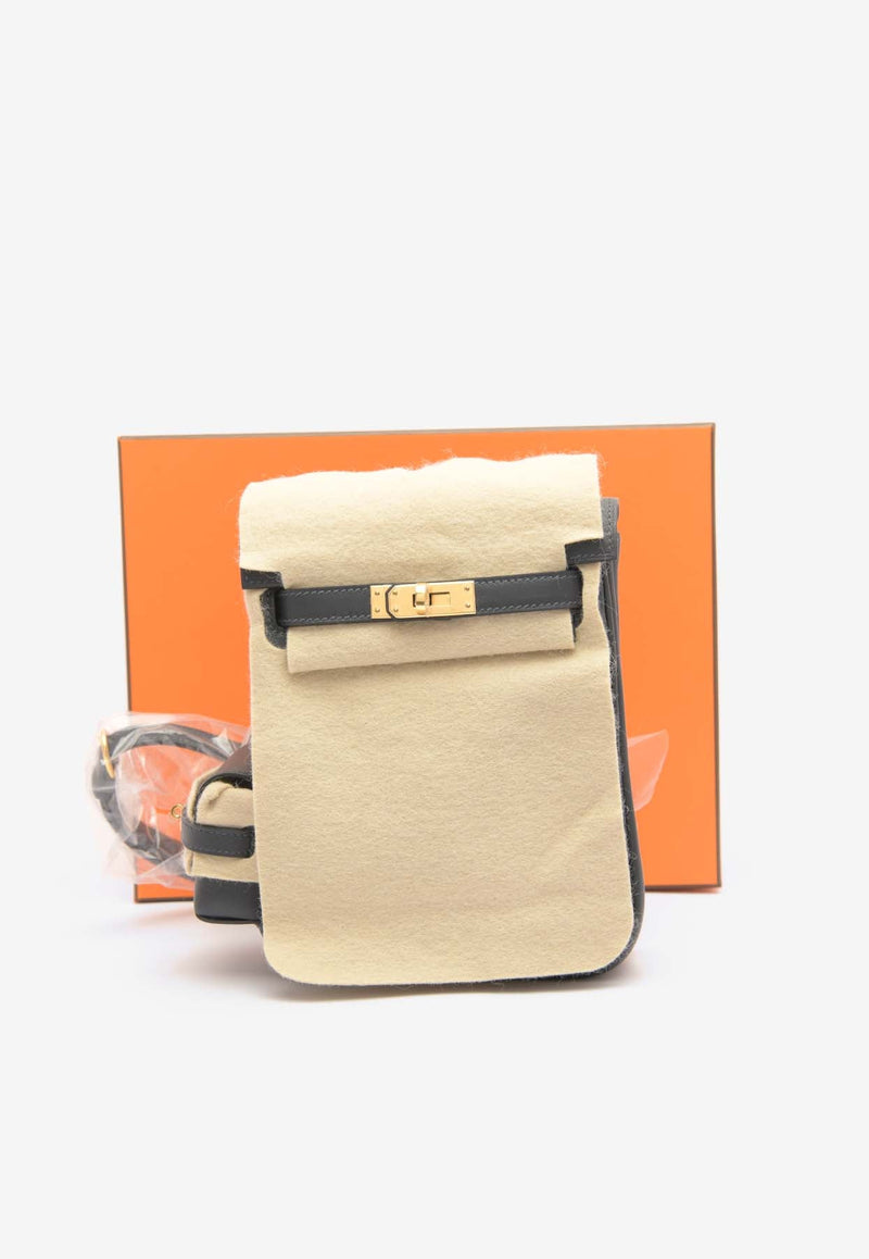 Kelly Jump Backpack in Caban Swift Leather with Gold Hardware