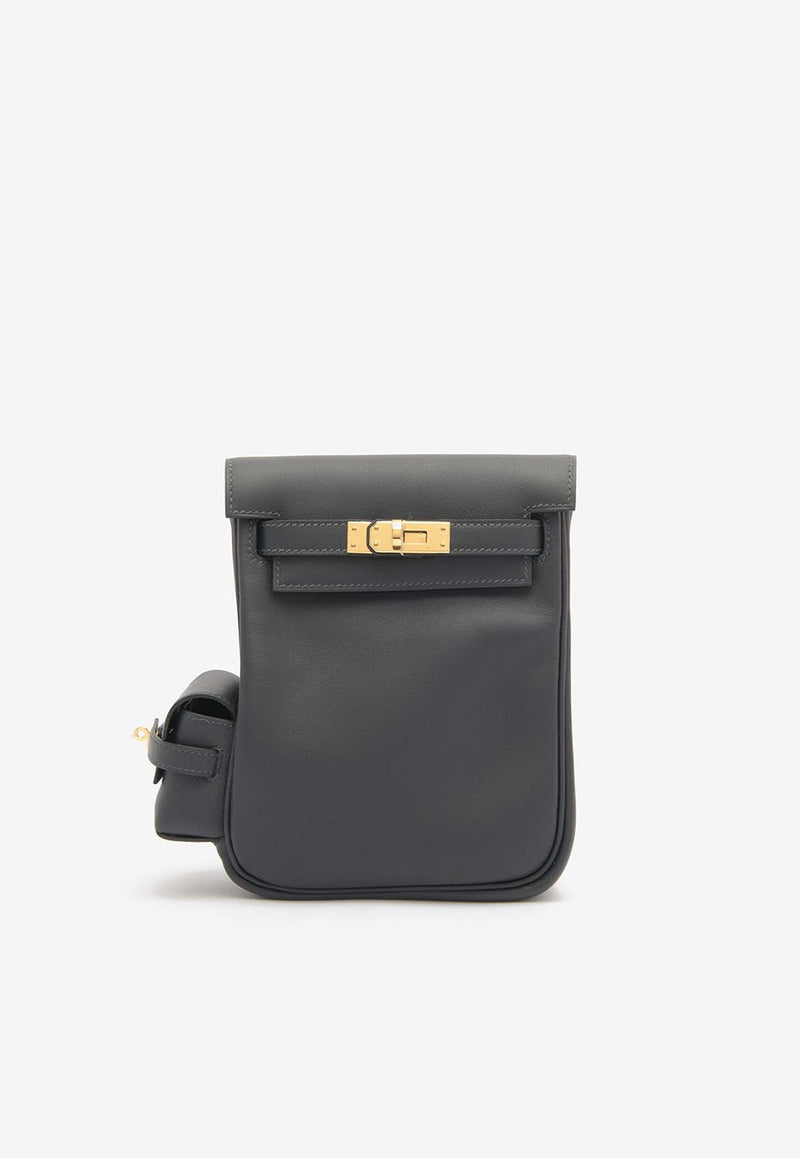 Kelly Jump Backpack in Caban Swift Leather with Gold Hardware