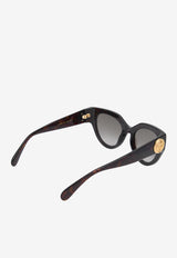 Double G Logo Cat-Eye Sunglasses