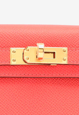 Mini Kelly 20 Sellier HSS in Rose Texas Epsom Leather with Gold Hardware