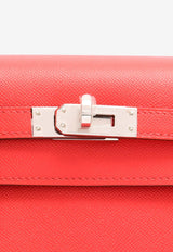 Kelly 25 Sellier in Rouge de Coeur Madame Leather with Palladium Hardware