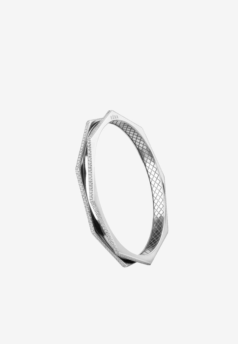 Tubo Diamond Bracelet in 18-karat White Gold