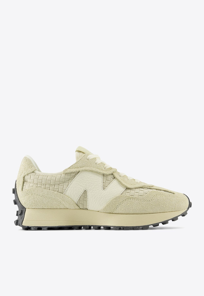 327 Low-Top Sneakers in Pale Moss with Sandstone