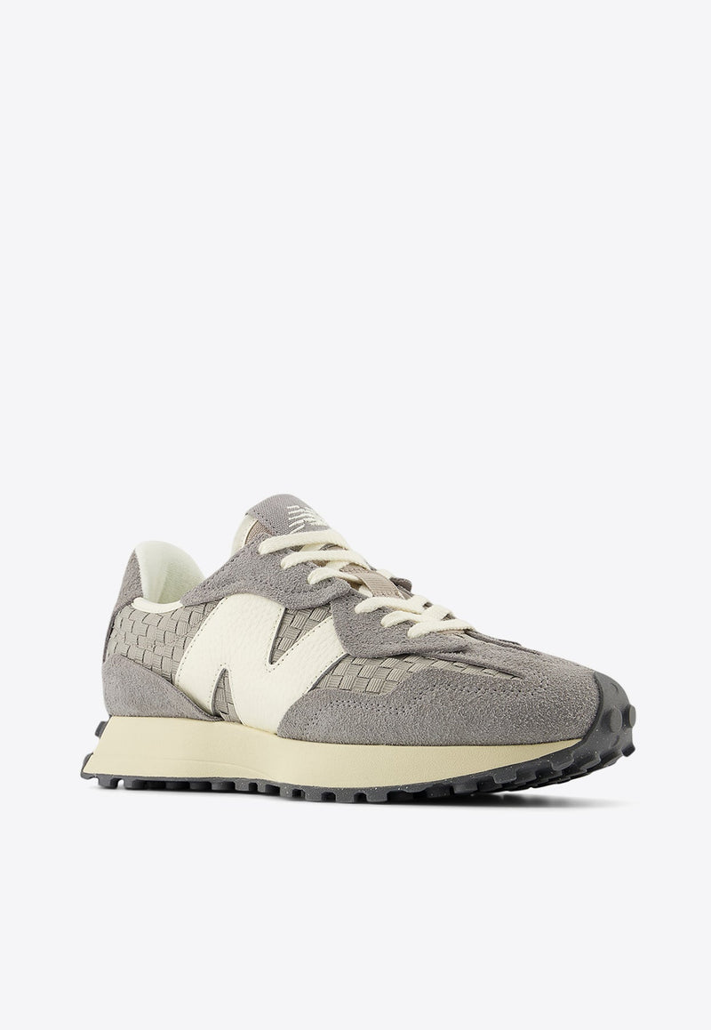 327 Low-Top Sneakers in Team Away Gray with Mushroom