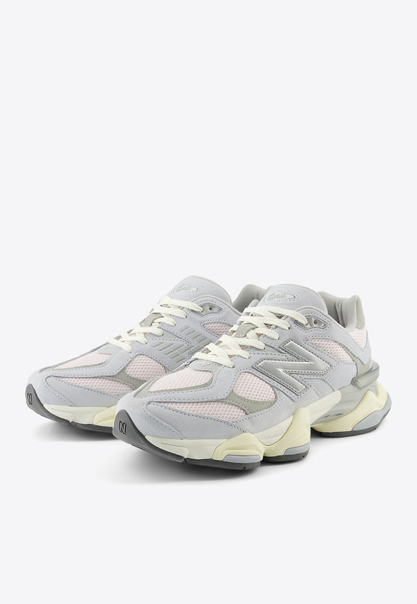 9060 Low-Top Sneakers in Granite with Pink Granite and Silver Metallic