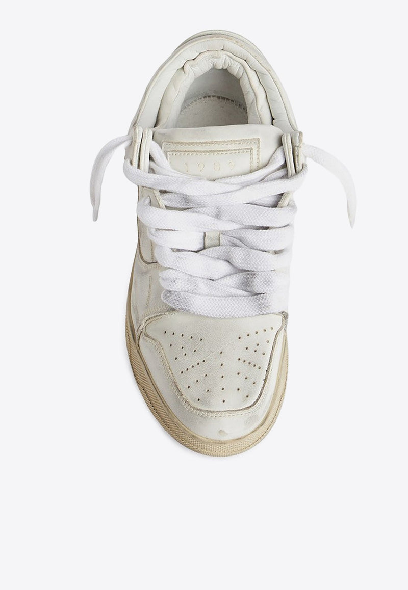 Vintage Dirty Low-Top Sneakers