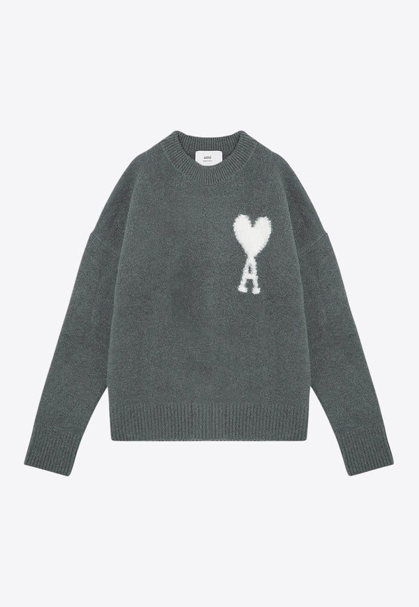 Ami De Coeur Intarsia Knit Alpaca Sweater