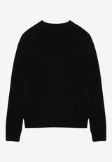 Logo Intarsia Wool and Cashmere Sweater