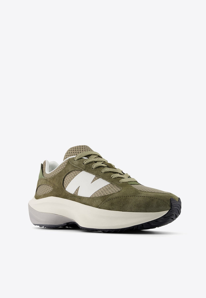 WRPD Runner Low-Top Sneakers in Dark Moss with Dark Stoneware and Sea Salt