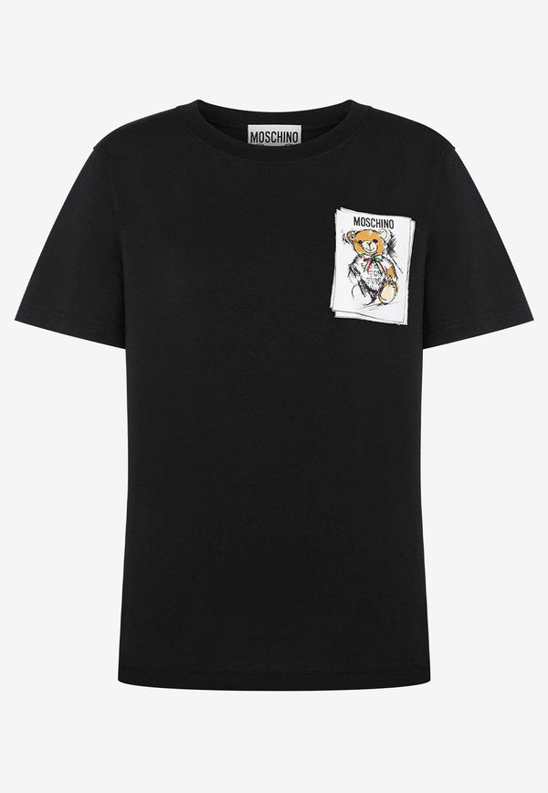 Teddy Bear Logo Short-Sleeved T-shirt