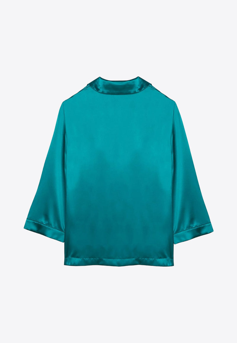 Vasaio Silk Pajama Shirt