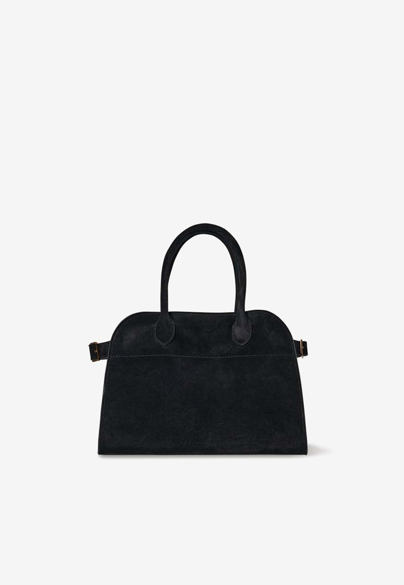 Soft Margaux 10 Top Handle Bag in Suede