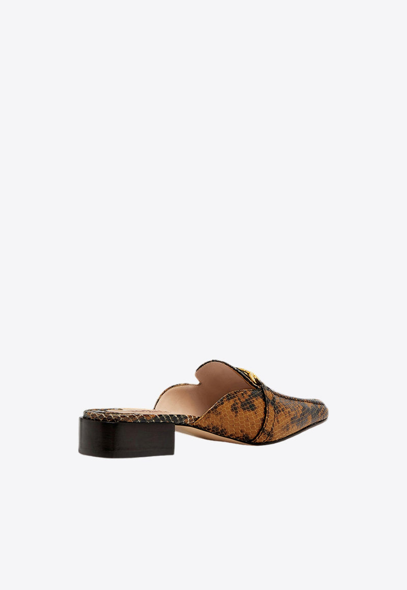 Whitney Python-Effect Slippers