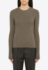 Compact Rib-Knit Sweater