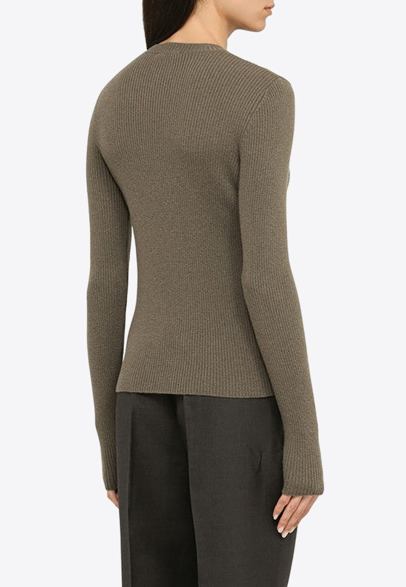 Compact Rib-Knit Sweater