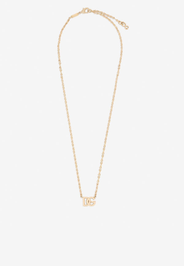 Logo Charm Chain Necklace