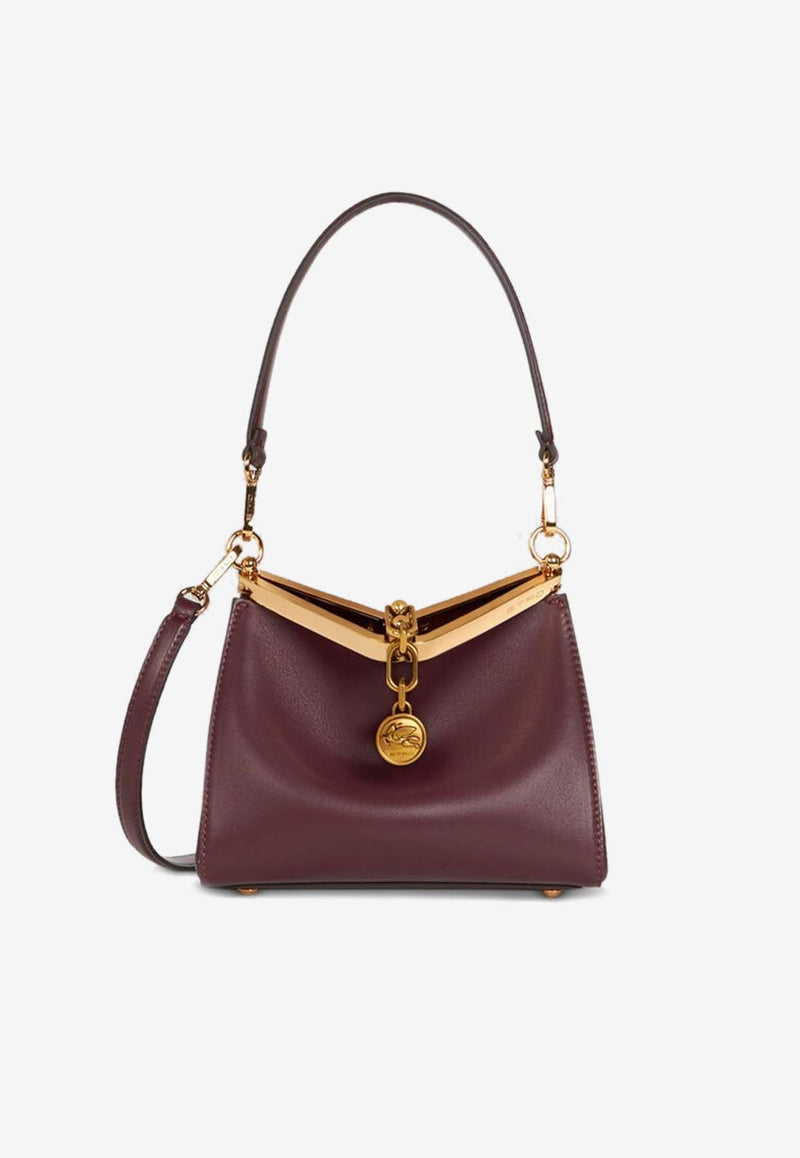 Mini Vela Calf Leather Shoulder Bag