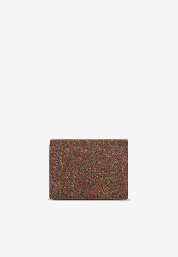 Paisley Jacquard Bi-Fold Wallet