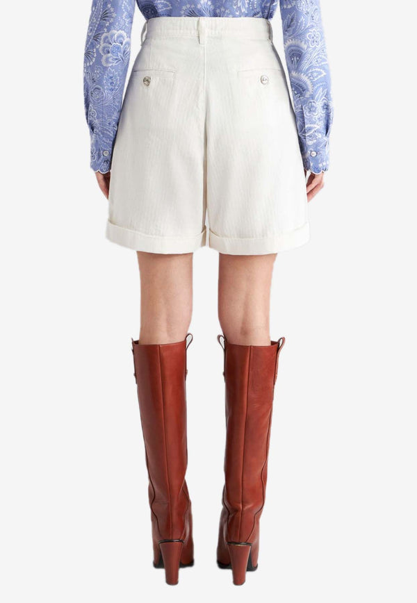 High-Waist Bermuda Shorts