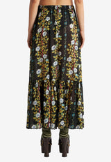 Floral Print Maxi Skirt