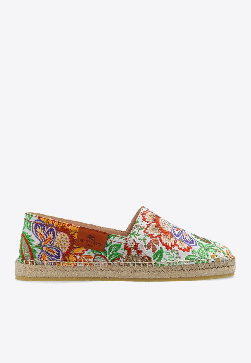 Floral Paisley Jacquard Espadrilles