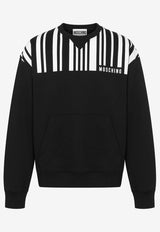 Barcode Print Sweatshirt