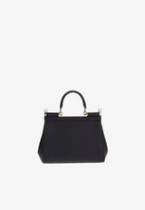 Medium Sicily Top Handle Bag in Dauphine Leather