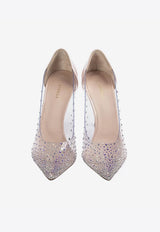 Nicole 100 Crystal-Embellished Patent Leather Pumps