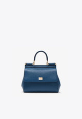 Medium Sicily Top Handle Bag in Dauphine Leather