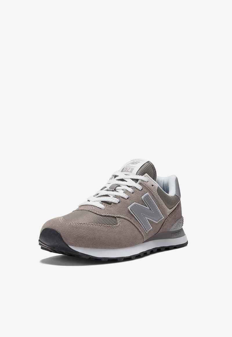 574 Core Low-Top Sneakers in Gray with White