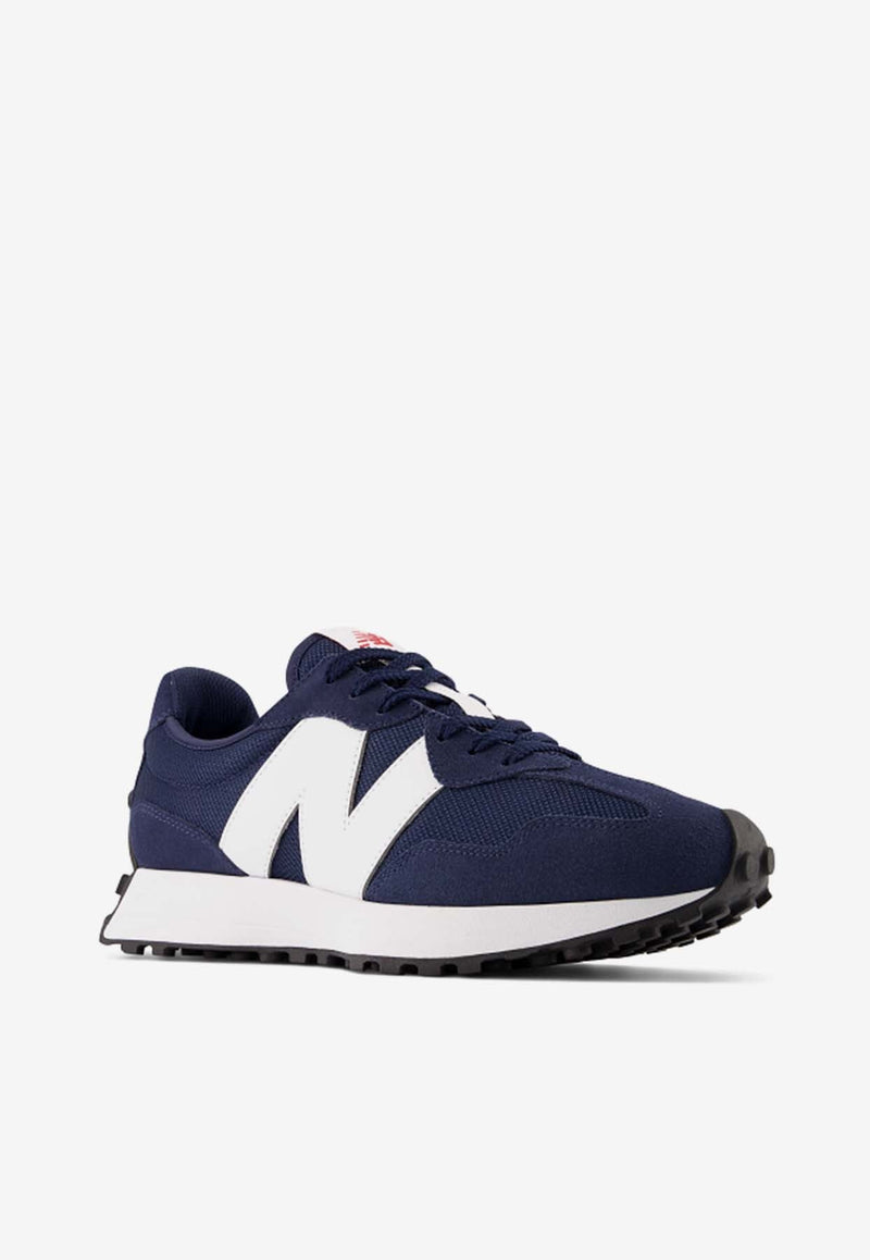 327 Low-Top Sneakers in Natural Indigo with White