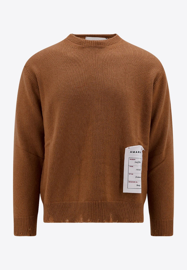 Logo Patch Cashmere Sweater