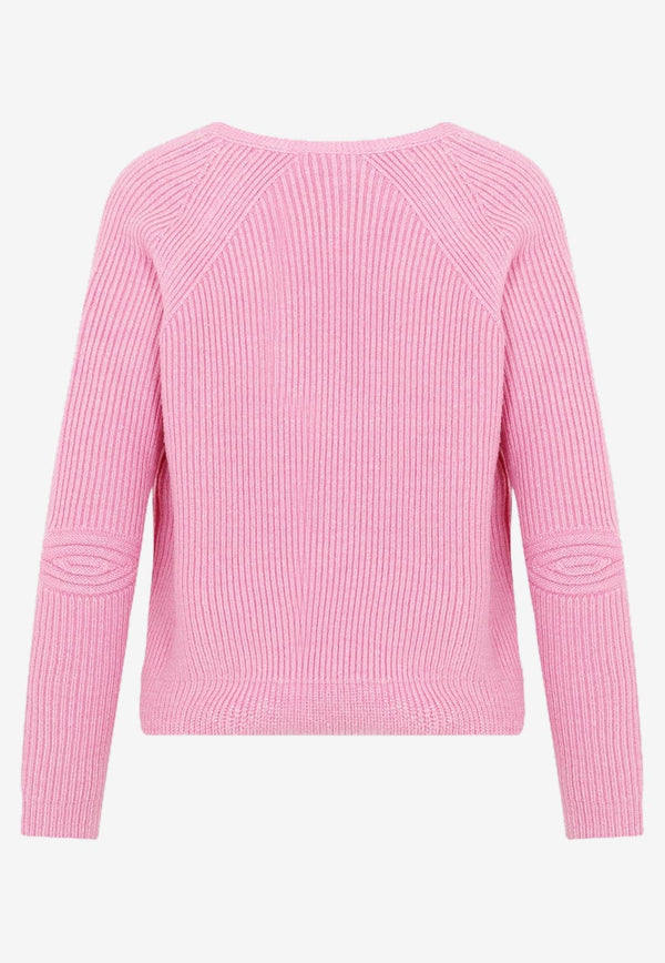Ribbed-Knit Wool Sweater