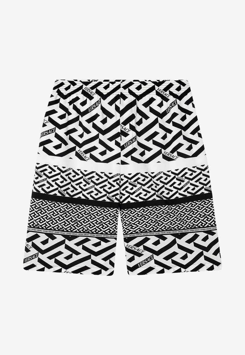 Signature Greca Print Shorts