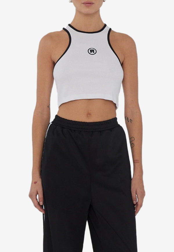Sunday Logo Embroidered Cropped Tank Top